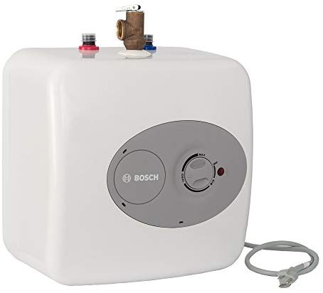 Bosch Electric Mini-Tank Water Heater Tronic 3000 T 2.5-Gallon (ES2.5)  - Eliminate Time for Hot Water - Shelf, Wall or Floor Mounted