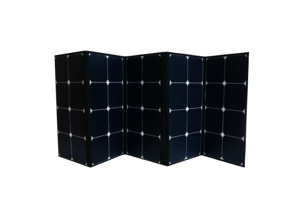 130 Watt Portable Foldable Solar Panel Pre-wired and Built In Carrying Case Monocrystalline
