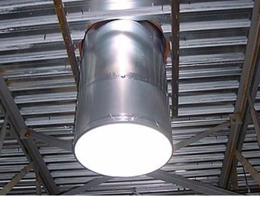 21” Warehouse and Commercial Office Tubular Skylight - Flat or Curb Mount