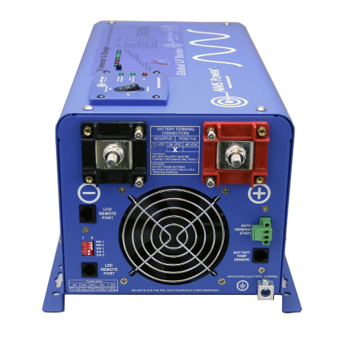3000 Watt Pure Sine Inverter Charger - 24 volt