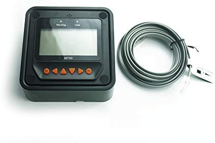 EPEVER 40A MPPT Solar Charge Controller 12V/24V Auto Work, 520W/1040W Solar Panel Charge Controller with LCD Display Negative Grounded for Lead-Acid AGM Lithium Battery(Tracer4210AN)