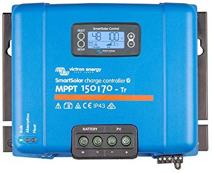 Victron SmartSolar Charge Controller with Built-In Bluetooth – MPPT 75/15 – 75 Volts, 15 Amps