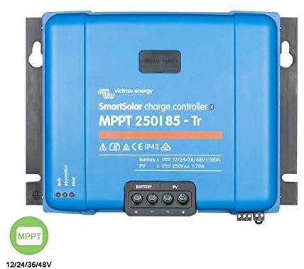 Victron SmartSolar Charge Controller with Built-In Bluetooth – MPPT 75/15 – 75 Volts, 15 Amps