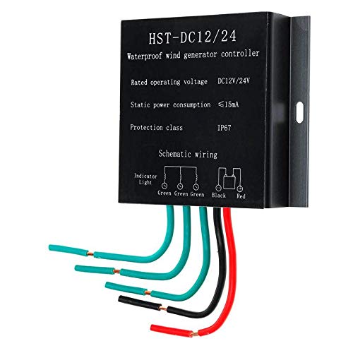 100W-800W DC 12V/24V Wind Turbines Generator Waterproof Battery Charge Controller Regulator