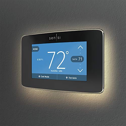 Emerson Sensi Touch Wi-Fi Smart Thermostat with Touchscreen Color Display, Works with Alexa, Energy Star Certified, C-wire Required, ST75