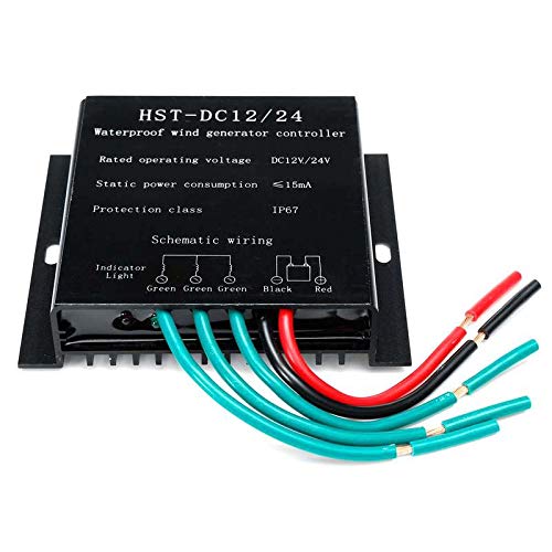 100W-800W DC 12V/24V Wind Turbines Generator Waterproof Battery Charge Controller Regulator