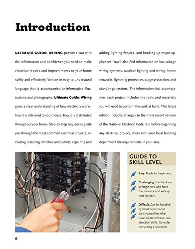 Ultimate Guide: Wiring, 8th Updated Edition (Creative Homeowner) DIY Home Electrical Installations & Repairs from New Switches to Indoor & Outdoor Lighting with Step-by-Step Photos (Ultimate Guides)