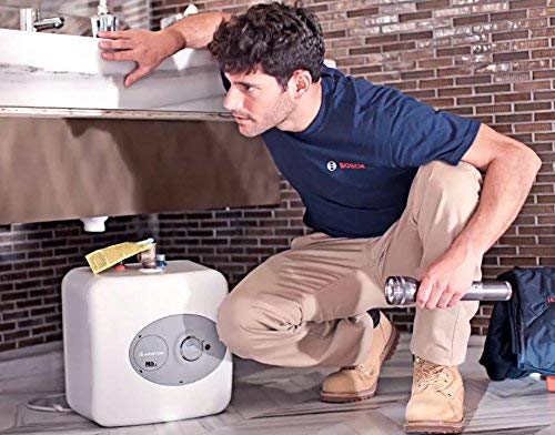 Bosch Electric Mini-Tank Water Heater Tronic 3000 T 2.5-Gallon (ES2.5)  - Eliminate Time for Hot Water - Shelf, Wall or Floor Mounted