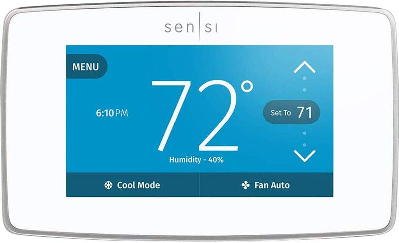 Emerson Sensi Touch Wi-Fi Smart Thermostat with Touchscreen Color Display, Works with Alexa, Energy Star Certified, C-wire Required, ST75