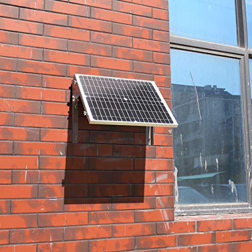 SUNER POWER 12V Waterproof Solar Battery Trickle Charger & Maintainer - 10 Watts Solar Panel Built-in Intelligent MPPT Solar Charge Controller + Adjustable Mount Bracket + SAE Connection Cable Kits