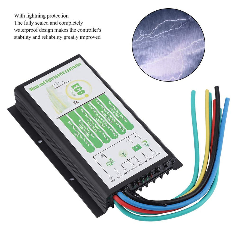 Garosa Wind and Solar Hybrid Controller Wind Regulator DC 12V / 24V Wind Turbine Solar Panel 400W / 800W