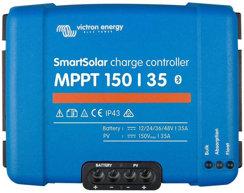 Victron SmartSolar Charge Controller with Built-In Bluetooth – MPPT 75/15 – 75 Volts, 15 Amps
