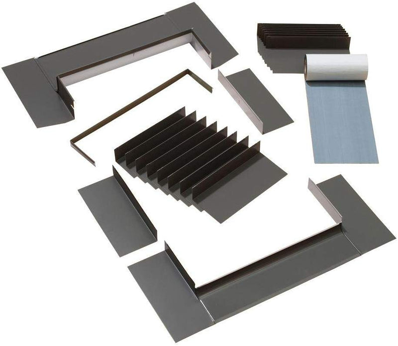 Velux Edlc120000b Step Flashing Skylight, Aluminum, 5-1/4"L X 35"H X 15-3/4"D