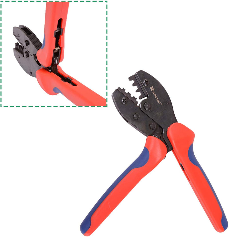 Voilamart MC4 Crimping Tool PV Solar Panel Crimper for 2.5mm² 4mm² 6mm², Wire Terminal Crimping Connectors Cable Pliers