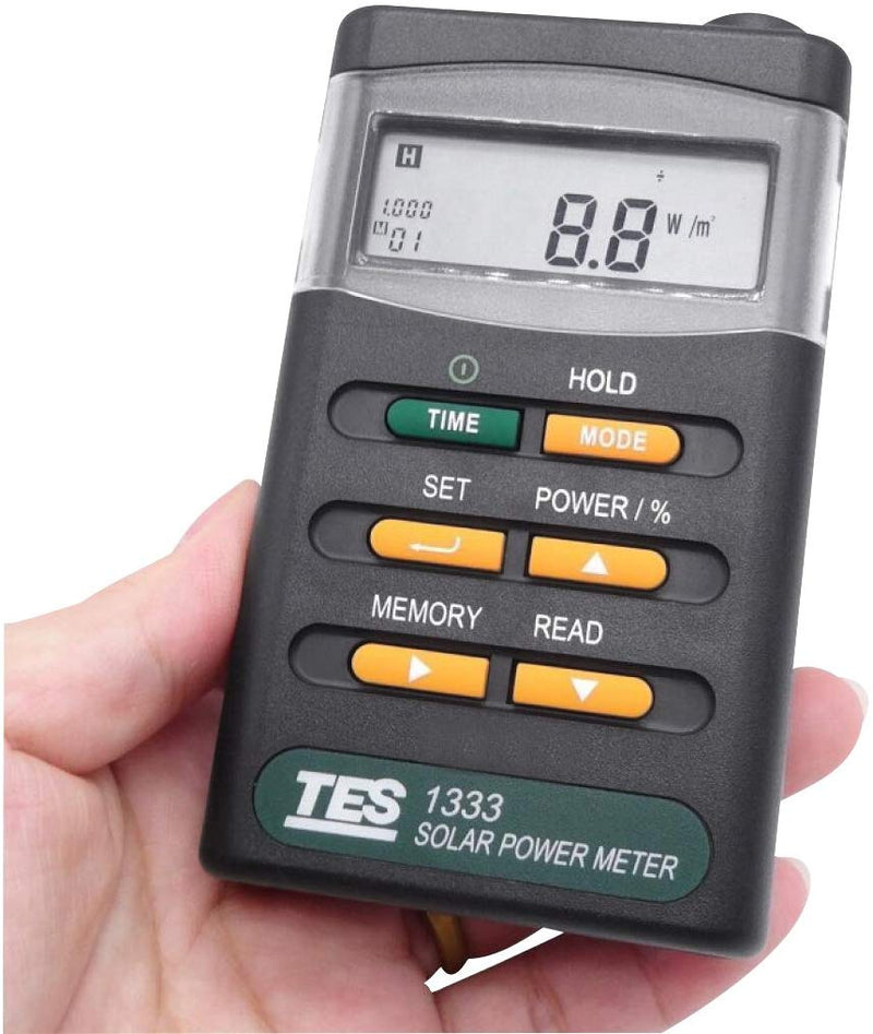 Signstek Handheld Portable Solar Power Irradiance Meter-Solar Power Radiation Meter-Sun Irradiance Tester