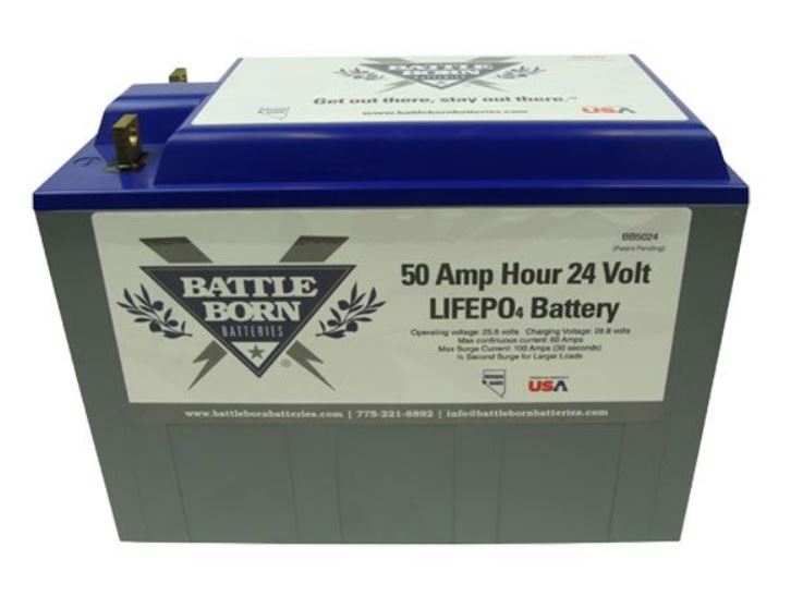BATTLE BORN LITHIUM IRON PHOSPHATE 100 AH 12V BATTERY