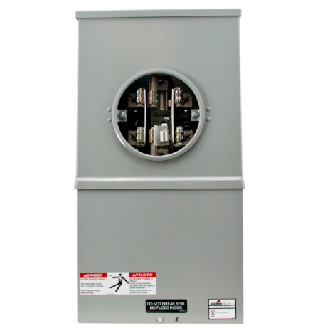B-Line U267 200A, 3P, 7 Jaw, Meter Socket
