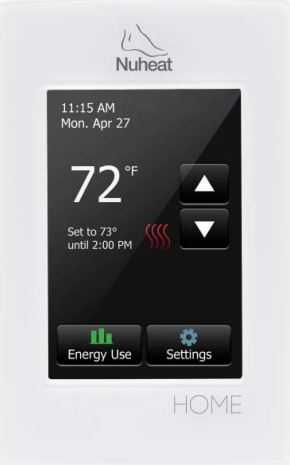 Floor Heating Thermostat - touchscreen programmable dual-voltage thermostat