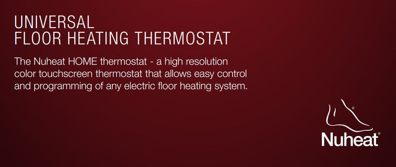 Floor Heating Thermostat - touchscreen programmable dual-voltage thermostat