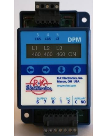 Voltage Monitoring Protection Relay, DPM Series, 3-Phase, 240VAC