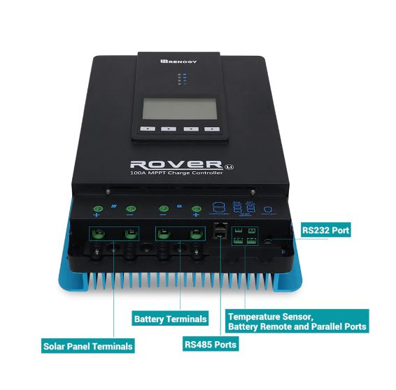 ROVER 100 AMP MPPT SOLAR CHARGE CONTROLLER