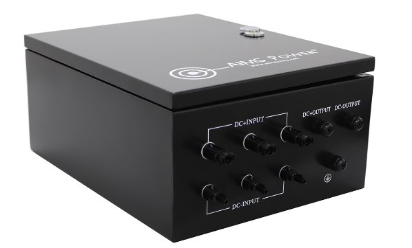 Solar Array Combiner Box - 10KW/20KW output and 200Vdc input, this pre-wired box, with MC4 input and output connectors