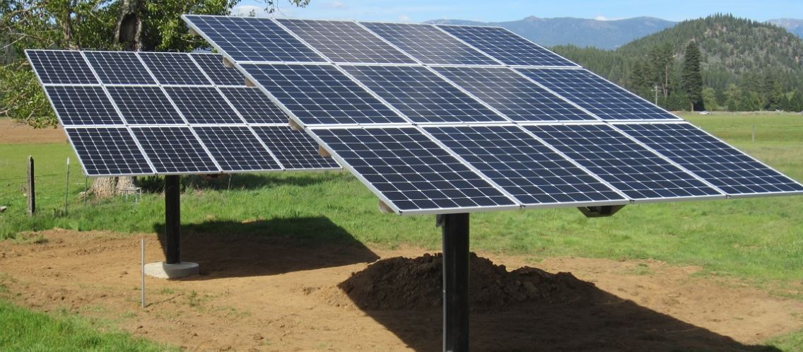 Top of Pole Mount for 12 Panel Array – Solar Wind Solutions