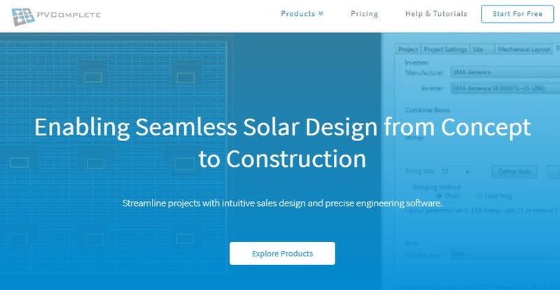 PVComplete Solar Sytem Design Software - ($80.00 for up to 100 Projects)